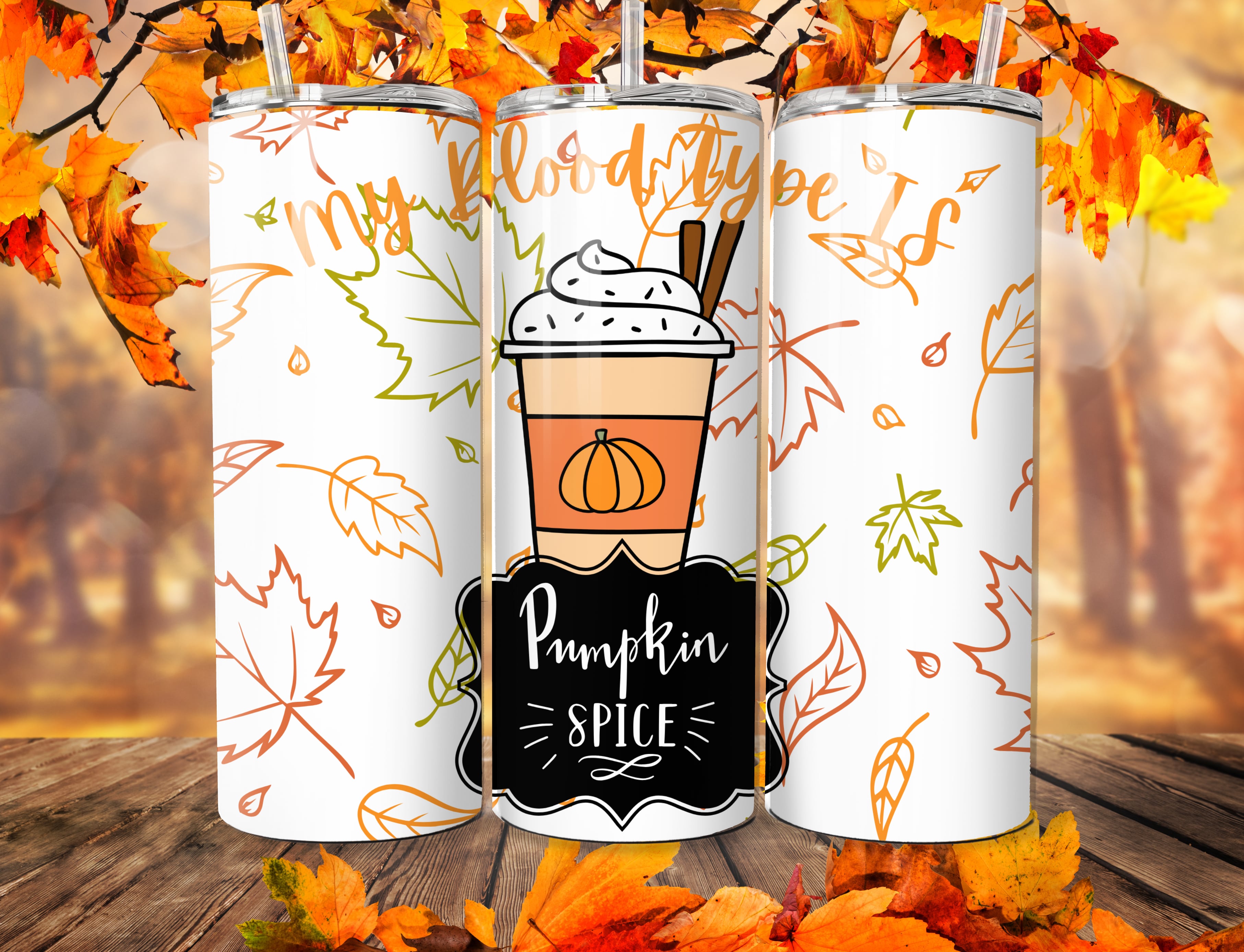 Autumn Pumpkin Spice Tumbler 20oz
